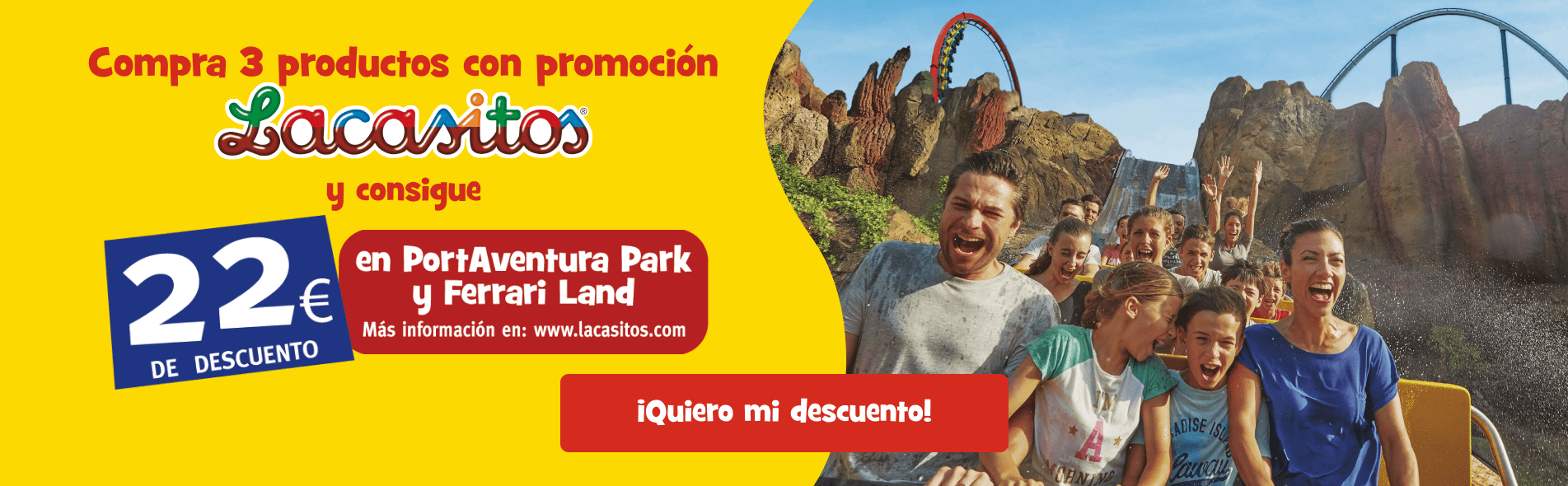 Descuento para PortAventura con Lacasitos